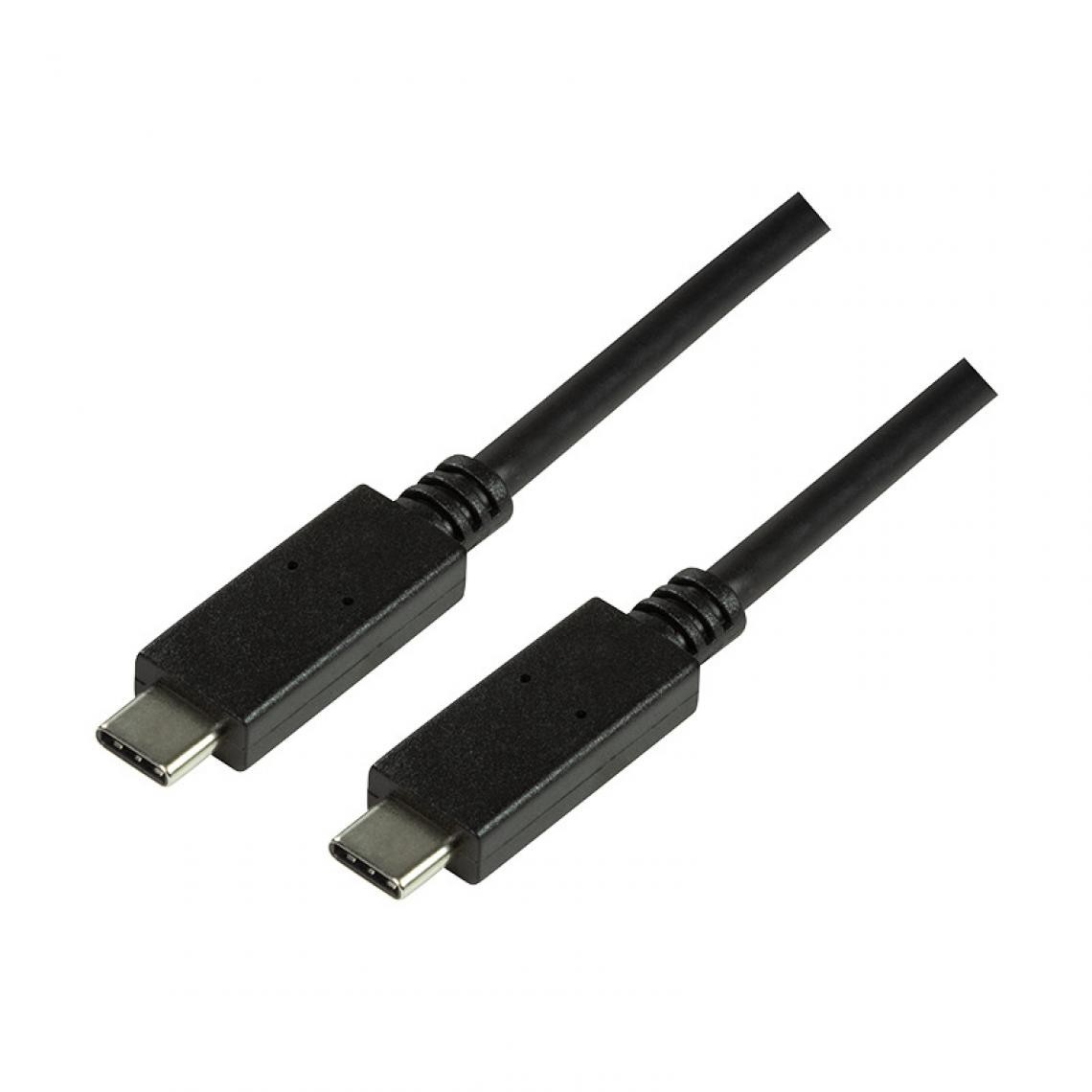 Logilink - LogiLink Câble USB 3.1, USB-C - USB-C mâle, 1,0 m, noir () - Hub