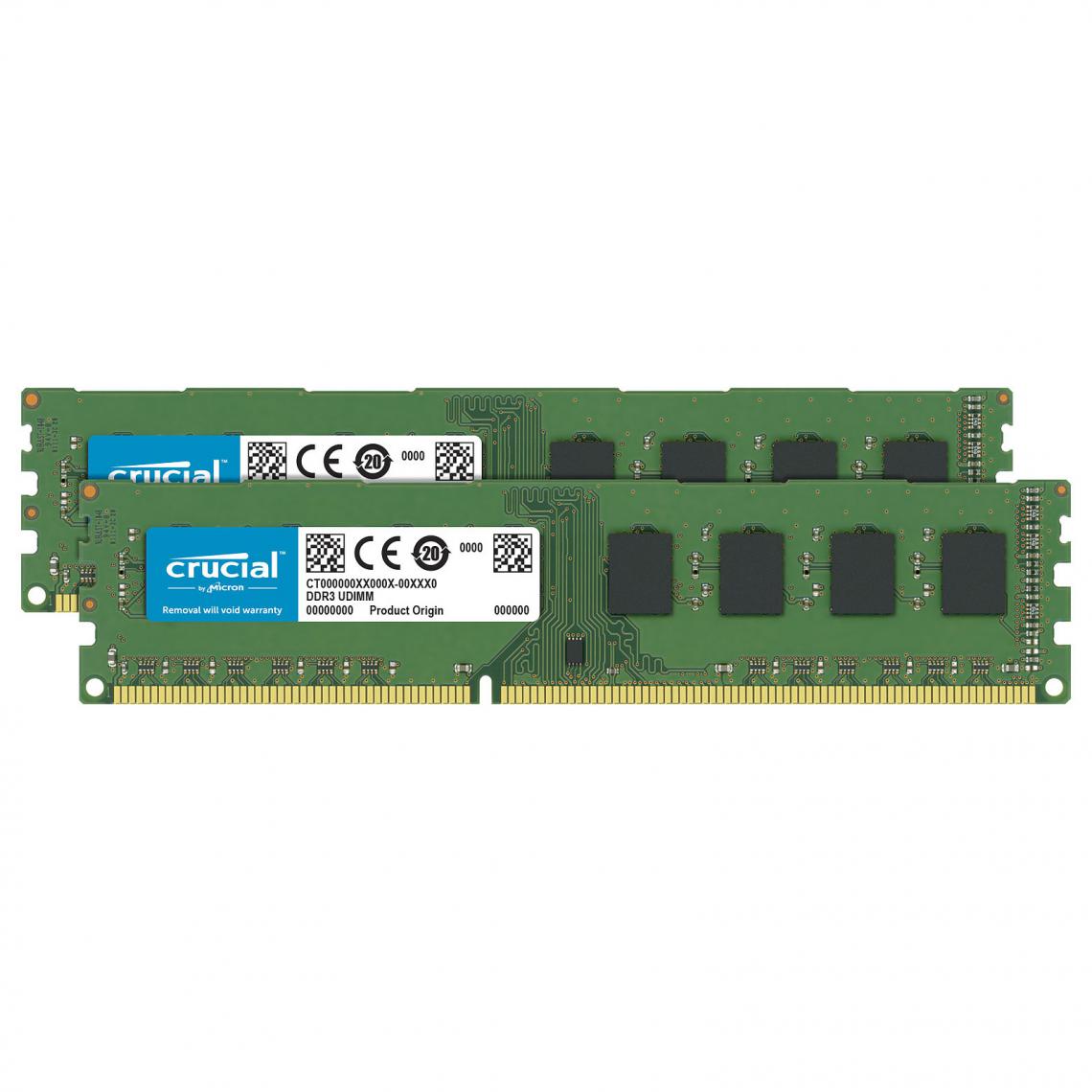 Crucial - DDR4 64 Go (2 x 32 Go) 2666 MHz CL19 DR X8 - RAM PC Fixe