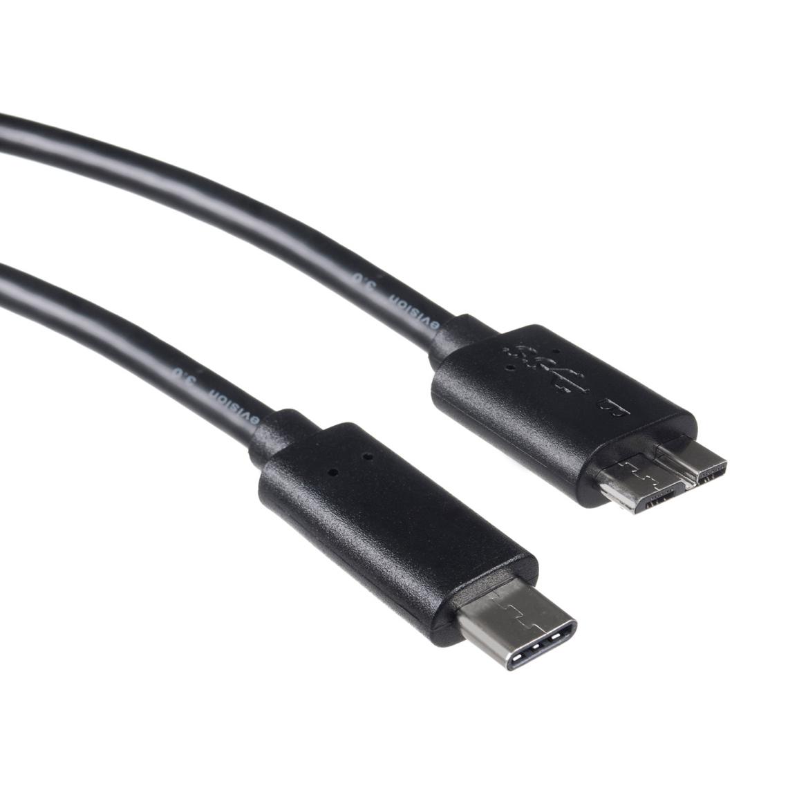 Maclean - Câble USB Maclean MCTV-845 Type-C vers Micro B mâle 1m - Câble antenne