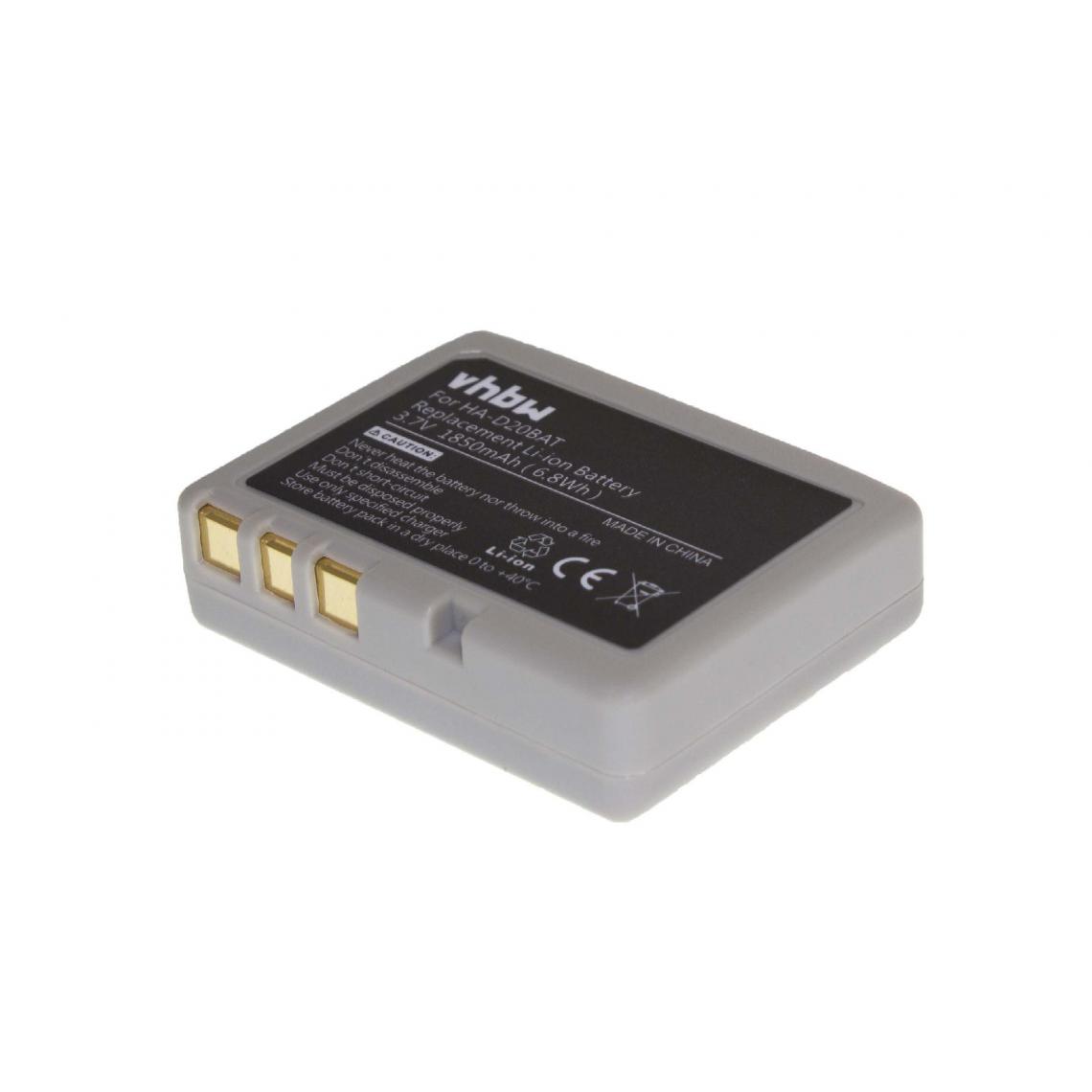 Vhbw - vhbw Batterie compatible avec Casio IT-800RGC-65D, IT-G500 scanner de code-barre POS (1850mAh, 3,7V, Li-ion) - Caméras Sportives