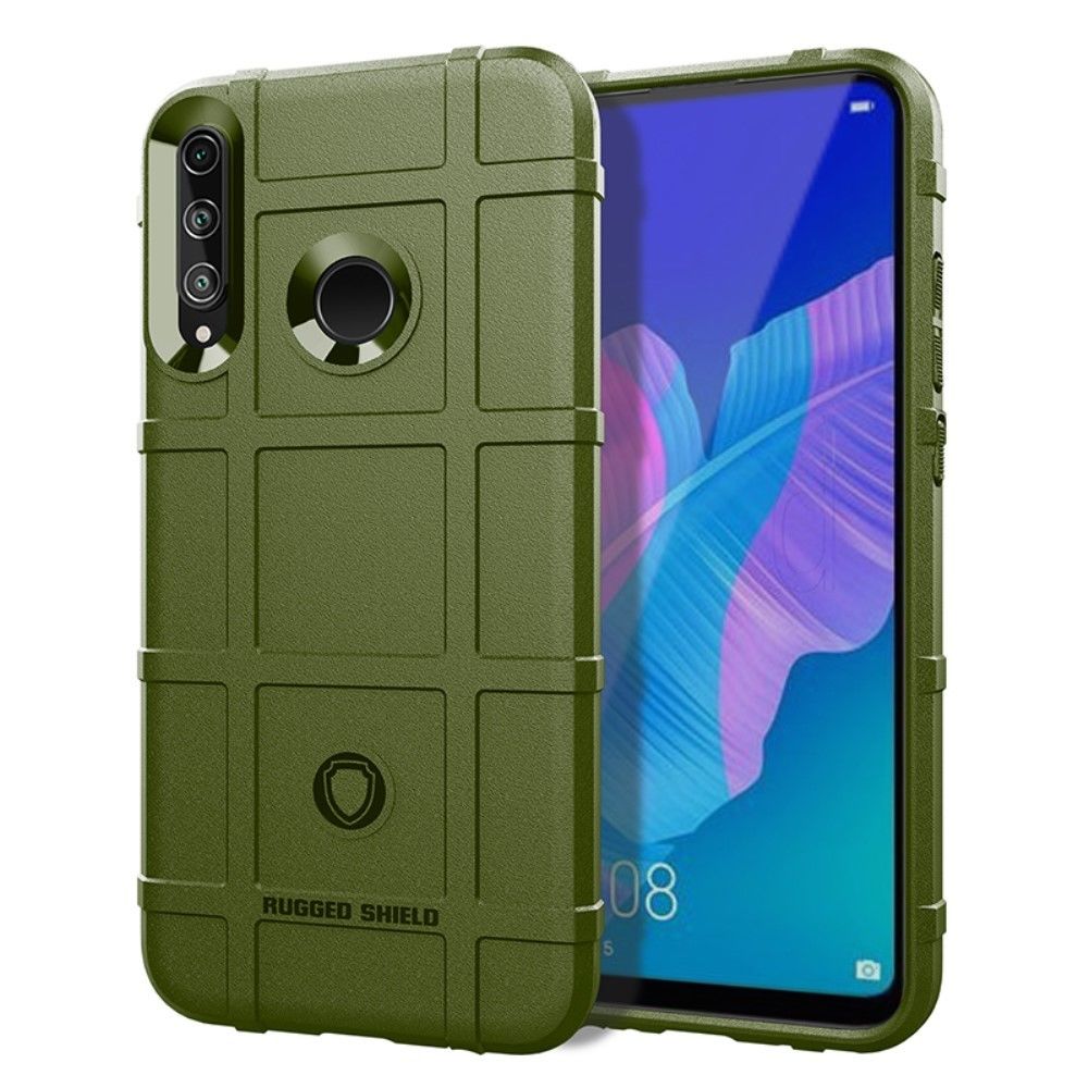 Generic - Coque en TPU texture de grille carrée robuste antichoc vert pour votre Huawei Y7P/P40 lite E/Honor 9C - Coque, étui smartphone