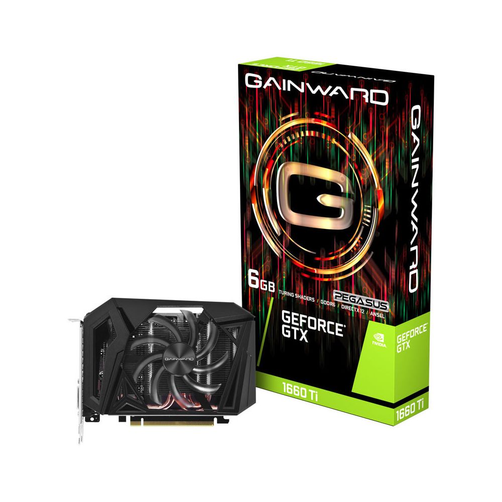 Gainward - Gainward GeForce GTX 1660 Ti Pegasus 6G, 6144 MB GDDR6 - Carte Graphique NVIDIA