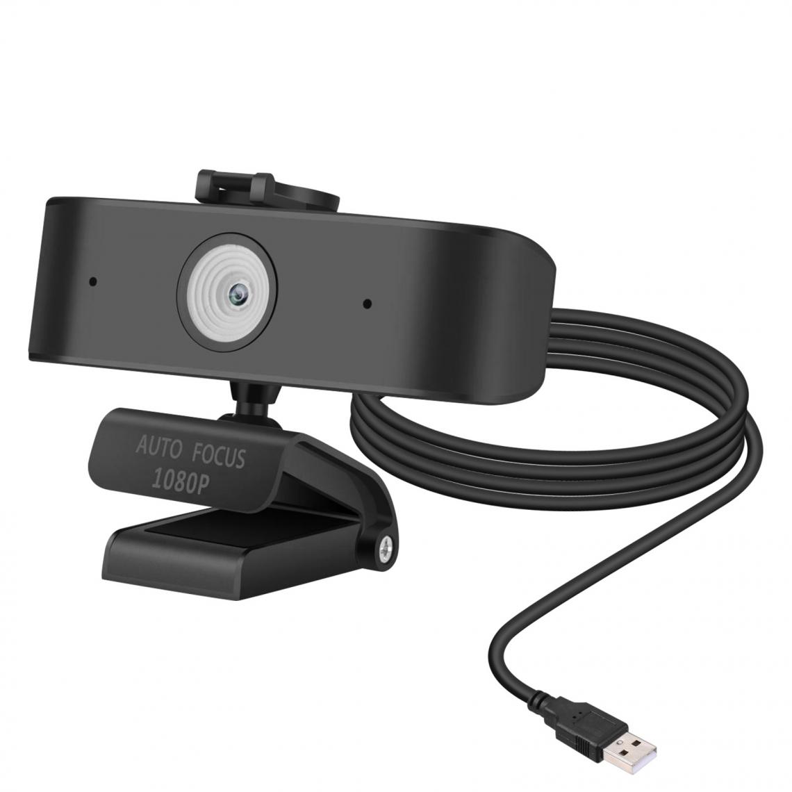Avizar - Webcam USB PC / Ordinateur Haute Résolution Full HD 1080P Auto focus Noir - Webcam