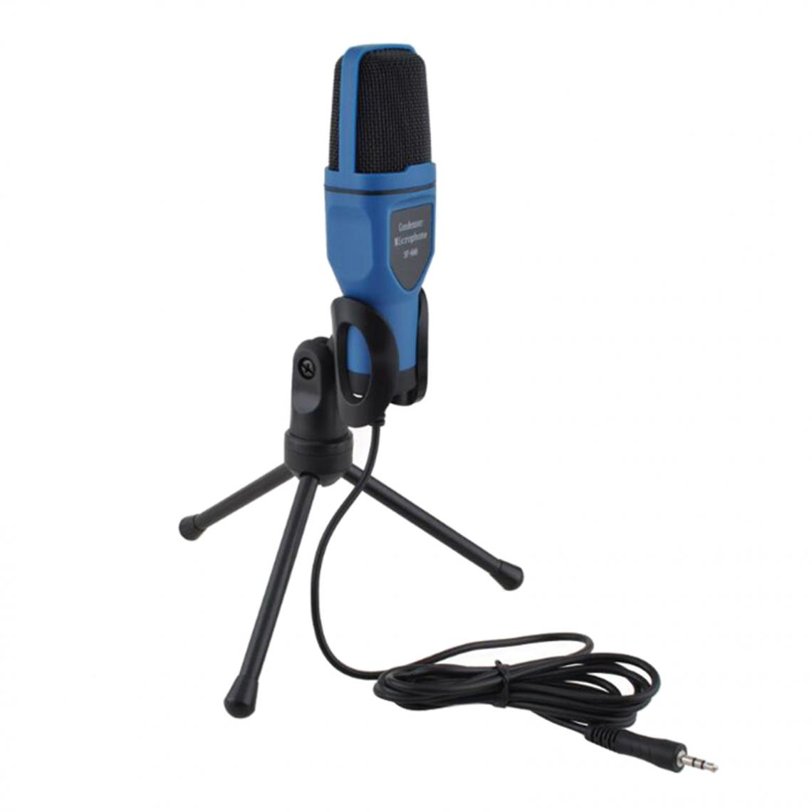 marque generique - USB Microphone Ordinateur Condensateur PC Jeux Micro avec Trépied Stand pour Le Streaming Enregistrement Sonore - Micros chant
