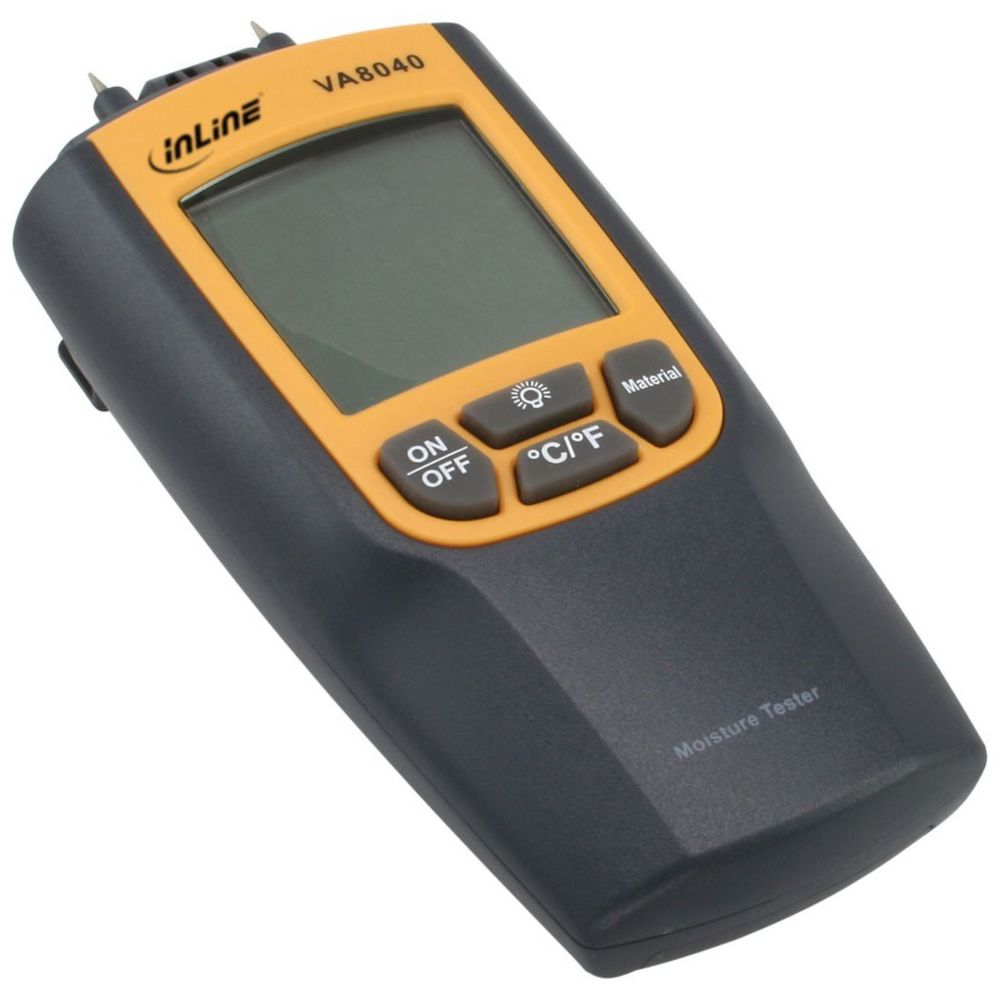 Inline - Humidimètre / Testeur d'humidité InLine® pour l'humidité du bois / Hygromètre - Accessoires et Pièces Détachées