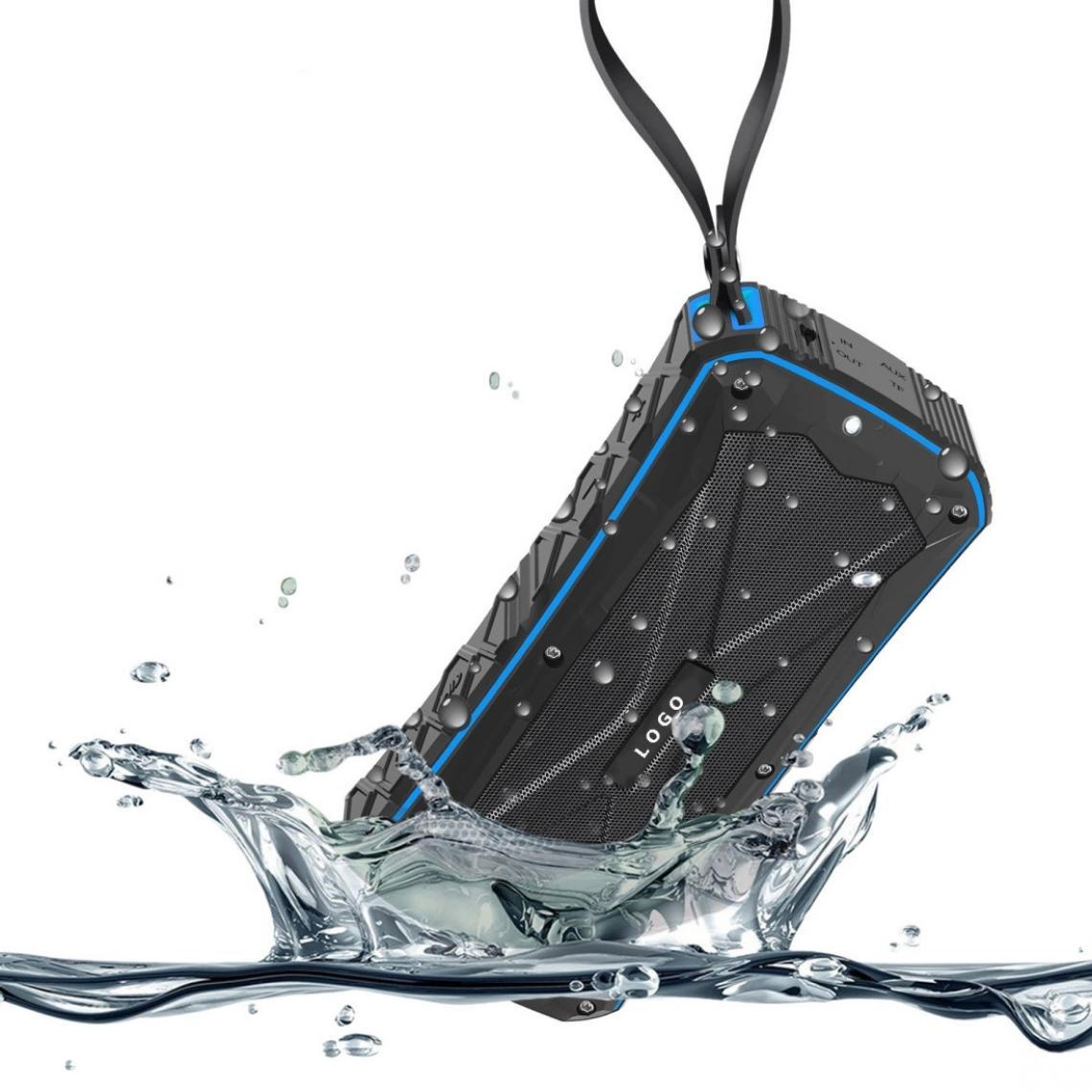 Wewoo - Enceinte Bluetooth étanche Portable Haut-Parleur Super Bass Stéréo Haut-parleurs Sans Fil Support IP66 Imperméable De Charge De Mains Libres TF - Enceinte PC