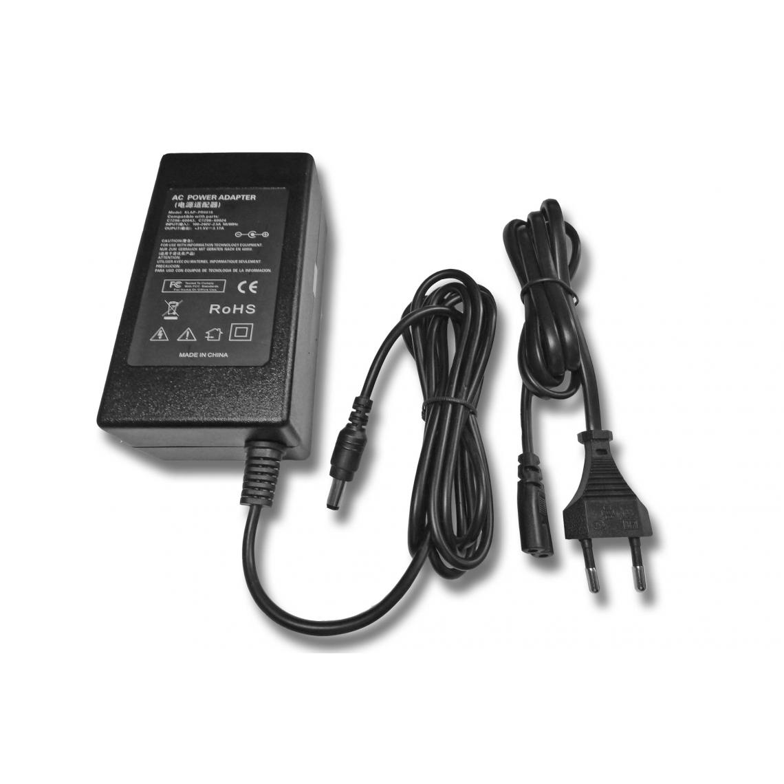 Vhbw - vhbw Imprimante Adaptateur bloc d'alimentation Câble d'alimentation Chargeur compatible avec HP Officejet 7135xi, 7140xi, D125 imprimante - 3.17A - Accessoires alimentation