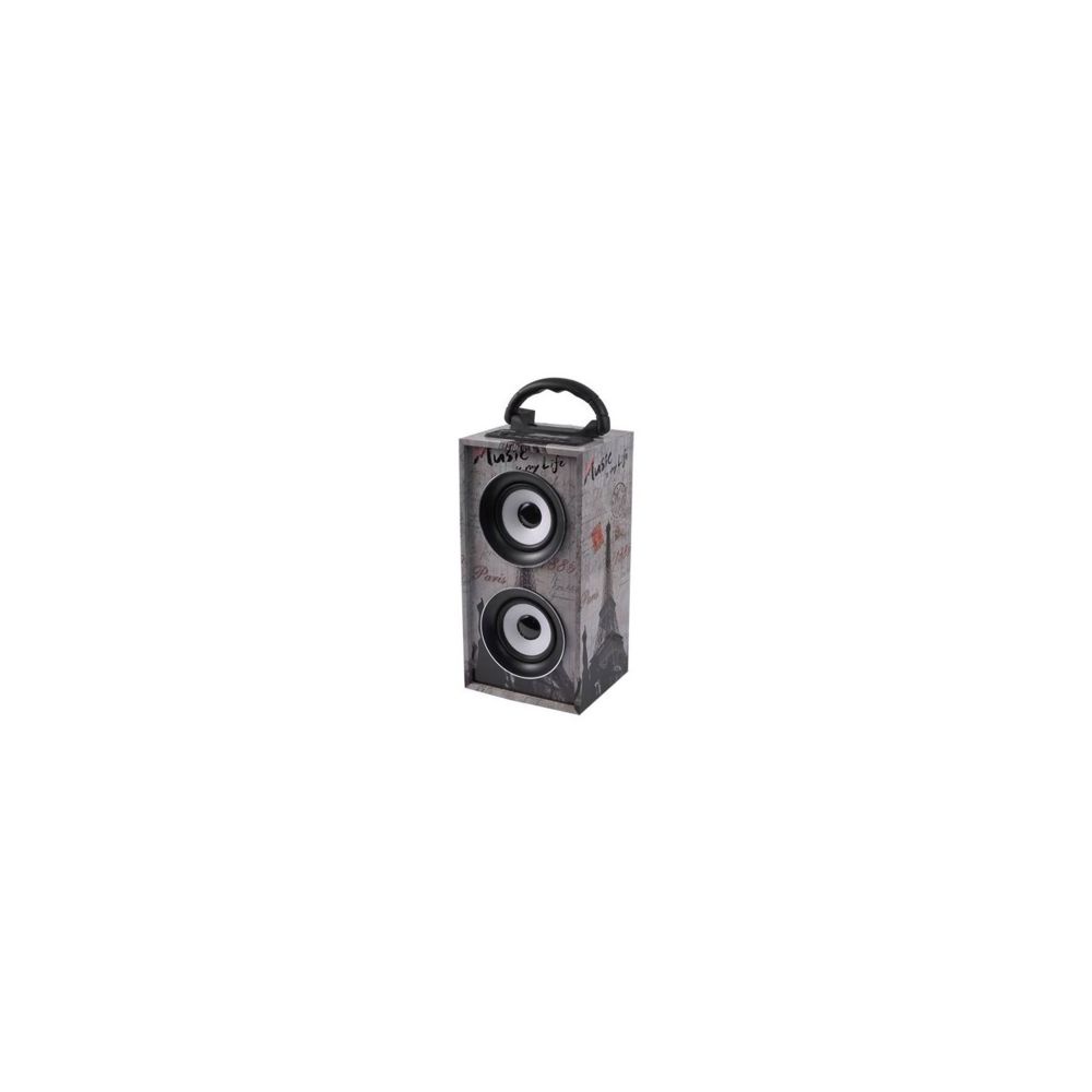 Ibiza Sound - Mini-Colonne sur batterie 12W USB/SD/AUX/BLUETOOTH/FM spécial PARIS - Enceintes Hifi
