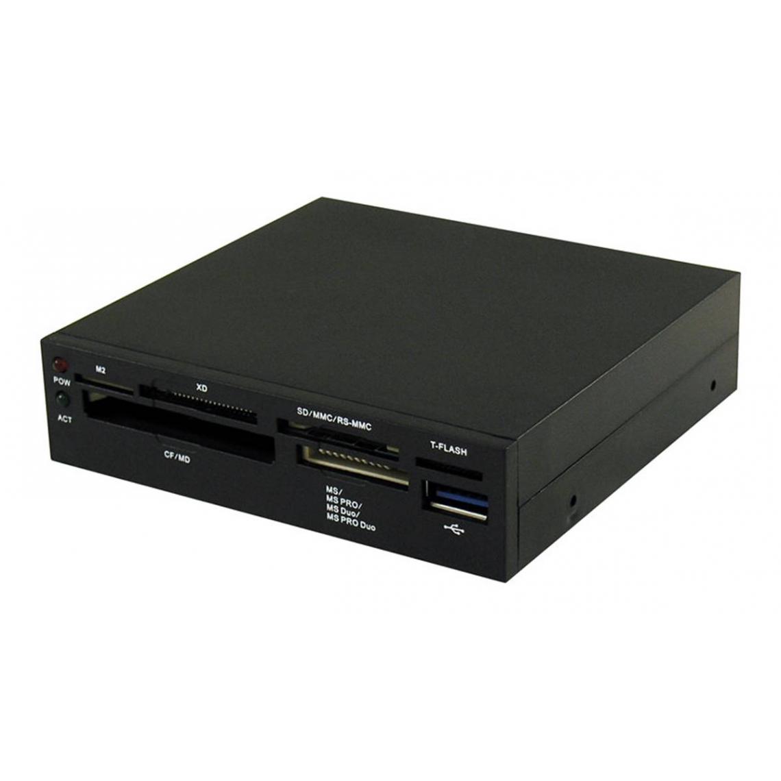 Lc-Power - LC-POWER Lecteur Multi-cartes Interne 3.5 USB3.0 Noir - Lecteur carte mémoire