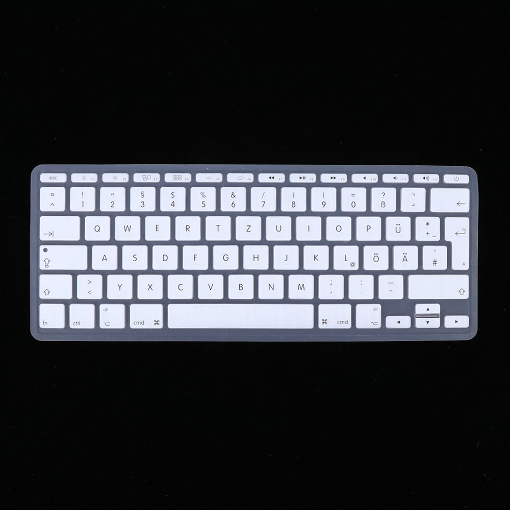 marque generique - Couverture de film de clavier phonétique allemande pour Macbook européen de 11 pouces, noir - Accessoires Clavier Ordinateur