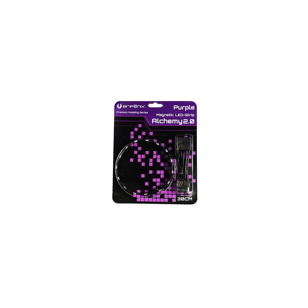 Bitfenix - Bande LED magnetique Alchemy 2.0 - 30 cm - Violet - Néon PC