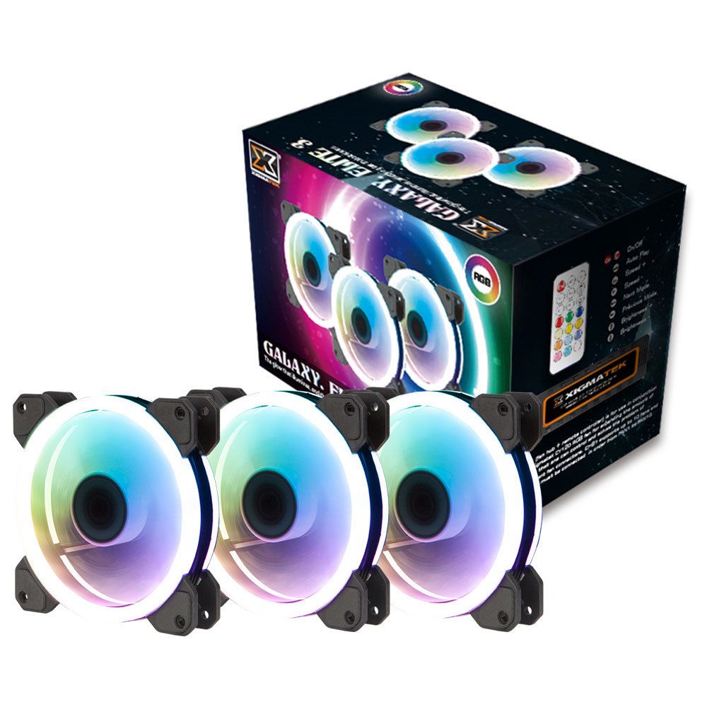 Xigmatek - CY120 RGB (pack de 3) - Ventilateur Pour Boîtier
