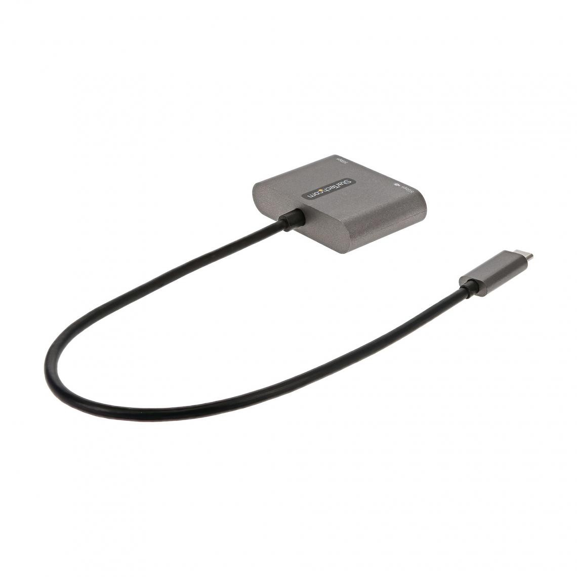 Startech - Hub USB-C vers 4K 60Hz HDMI + 2 ports USB (1 x USB Type A + 1 x USB Type C) avec Power Delivery 100 W - Hub