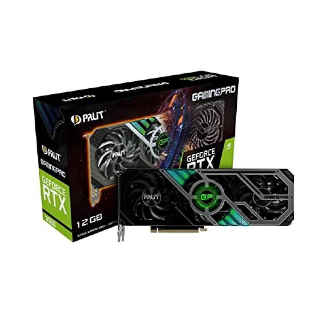 Palit - Carte Graphique Nvidia GeForce RTX 3080 GamingPro LHR 12Go - Carte Graphique NVIDIA