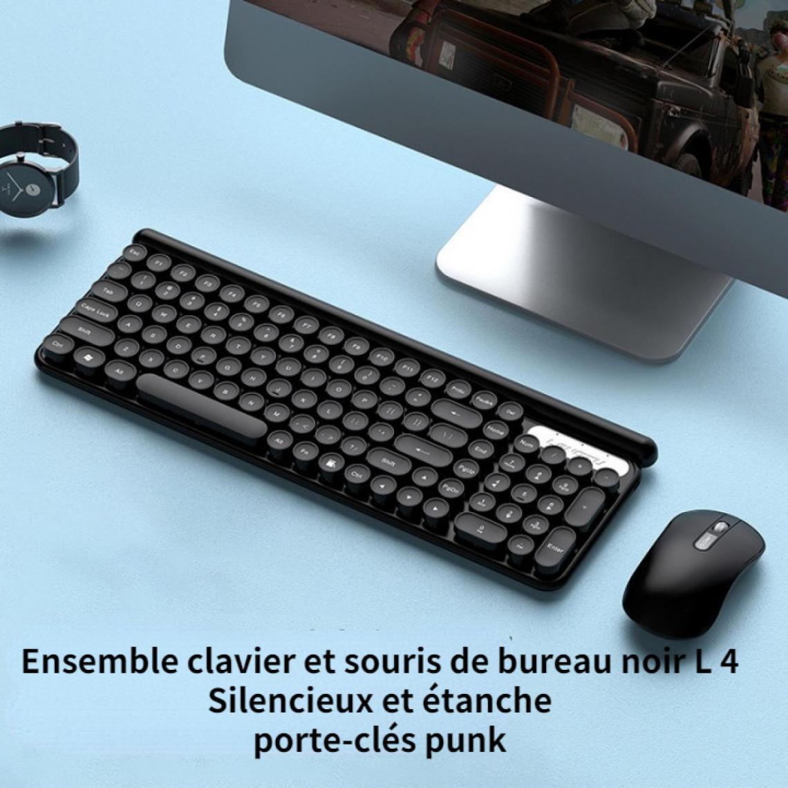 Gengyouyuan - Clavier Sans Fil Lt500 Clavier D’ordinateur Portable Silencieux Anti-éClaboussures De Bureau De Jeu - Clavier
