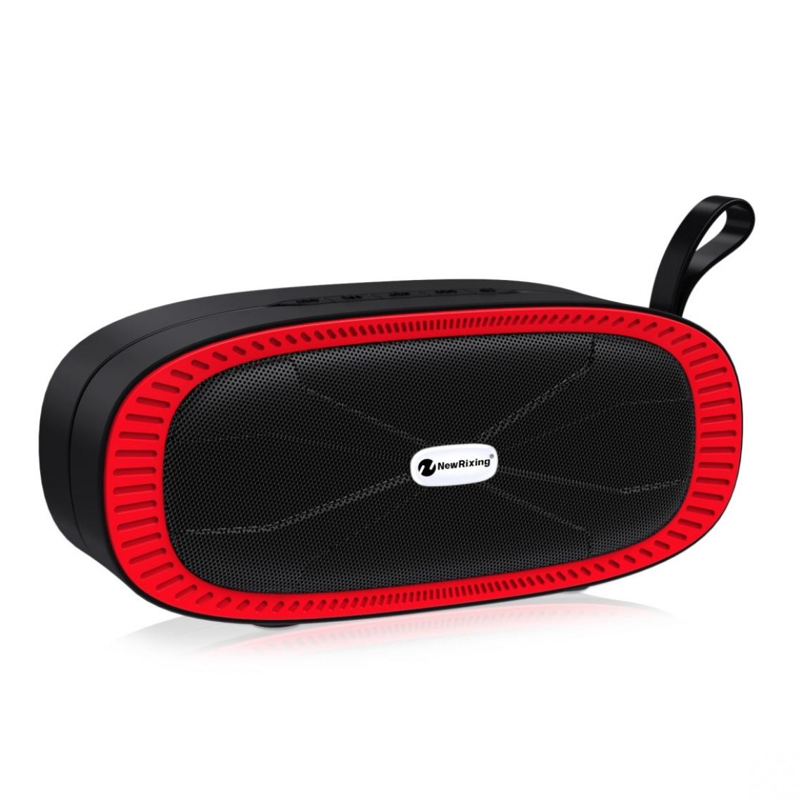 Wewoo - Enceinte Bluetooth NR4022 Haut-parleur stéréo portable avec barre de son surround microphonecarte Micro SD de soutien FM rouge - Enceintes Hifi