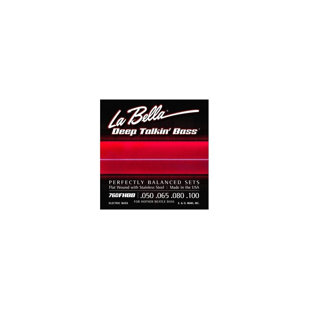 Labella - Labella 760FHBB Beatle Bass 50-100 - Jeux de cordes basse filet plat - Accessoires instruments à cordes