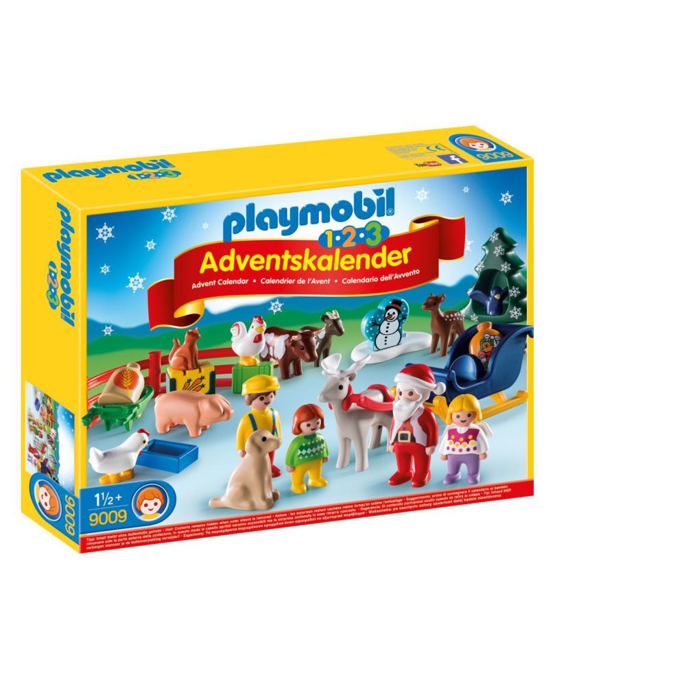 Playmobil - Calendrier de l'Avent 1.2.3 ""Noël à la ferme"" - 9009 - Playmobil