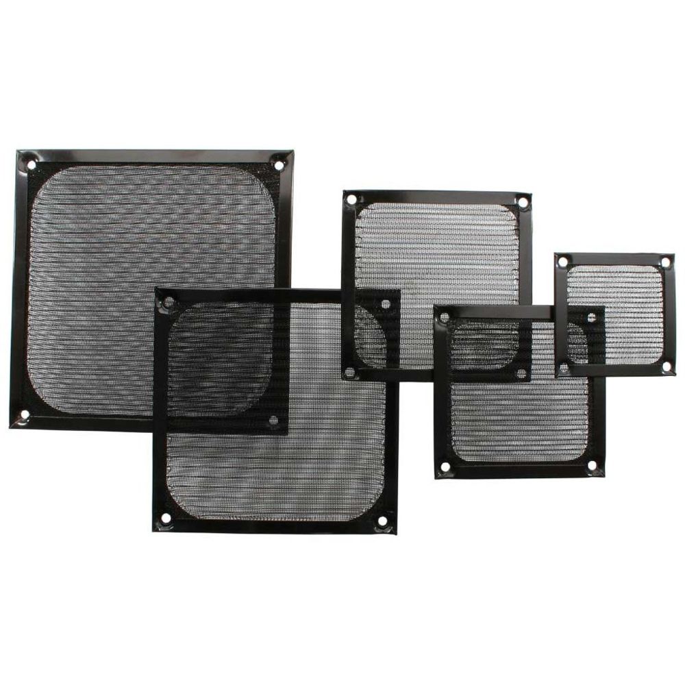 Inline - Grille ventilateur, InLine®, filtre aluminium, 60x60mm, noir - Ventilateur Pour Boîtier