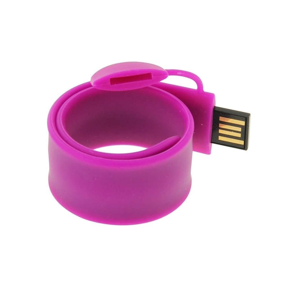 Wewoo - Clé USB Violet Silicone Bracelet USB Flash Disk avec 8 Go de mémoire - Clés USB