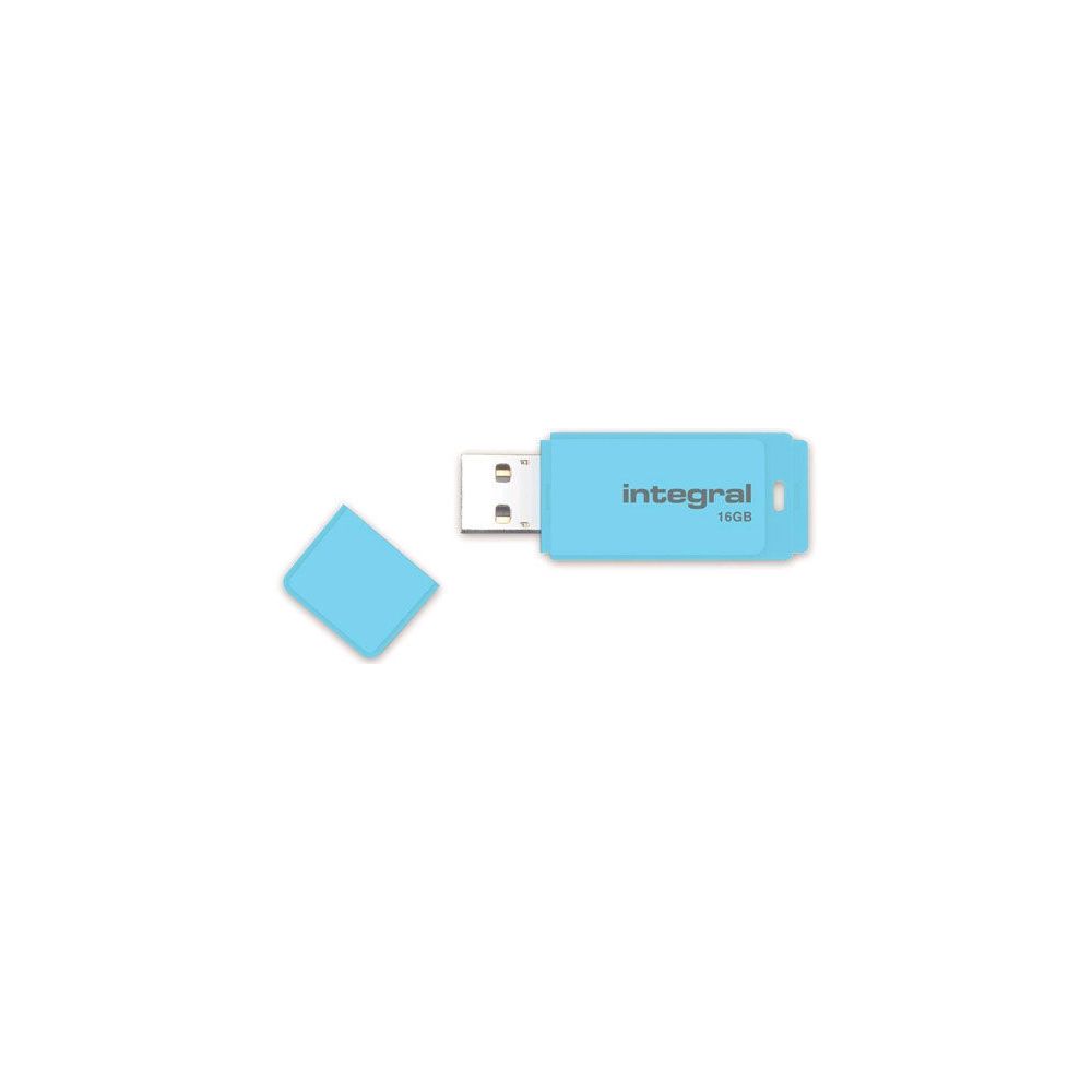 Integral - INTEGRAL - CLE USB PASTEL BLEUE 16GB - Clés USB
