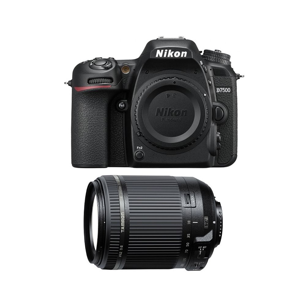 Nikon - PACK NIKON D7500 + TAMRON 18-200 VC - Reflex Grand Public