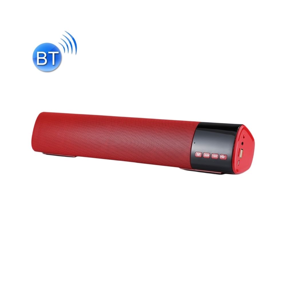 Wewoo - Enceinte Bluetooth rouge V3.0 + EDR haut-parleur stéréo avec écran LCD, MIC intégré, Appels mains-libres de soutien et carte TF AUX IN, Distance: 10m - Enceintes Hifi
