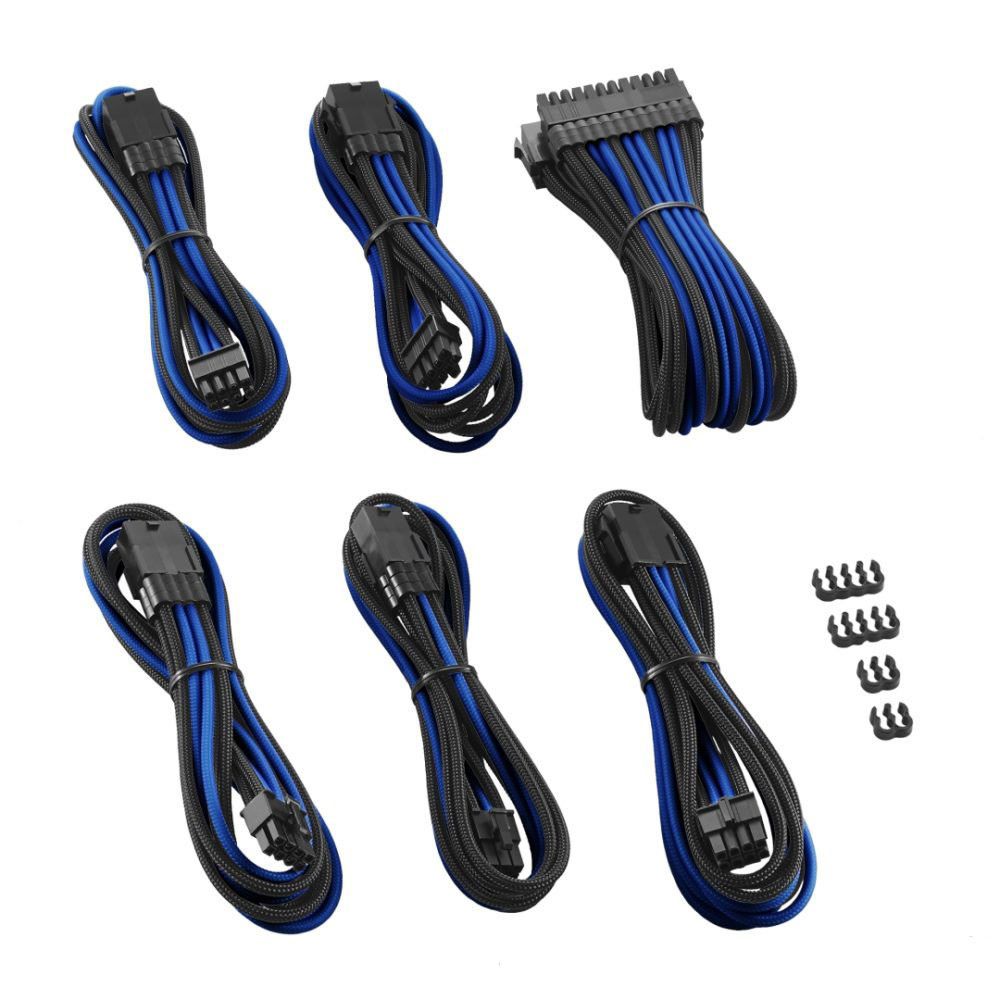 Cablemod - PRO ModMesh Cable Extension Kit - Noir / Bleu - Câble tuning PC