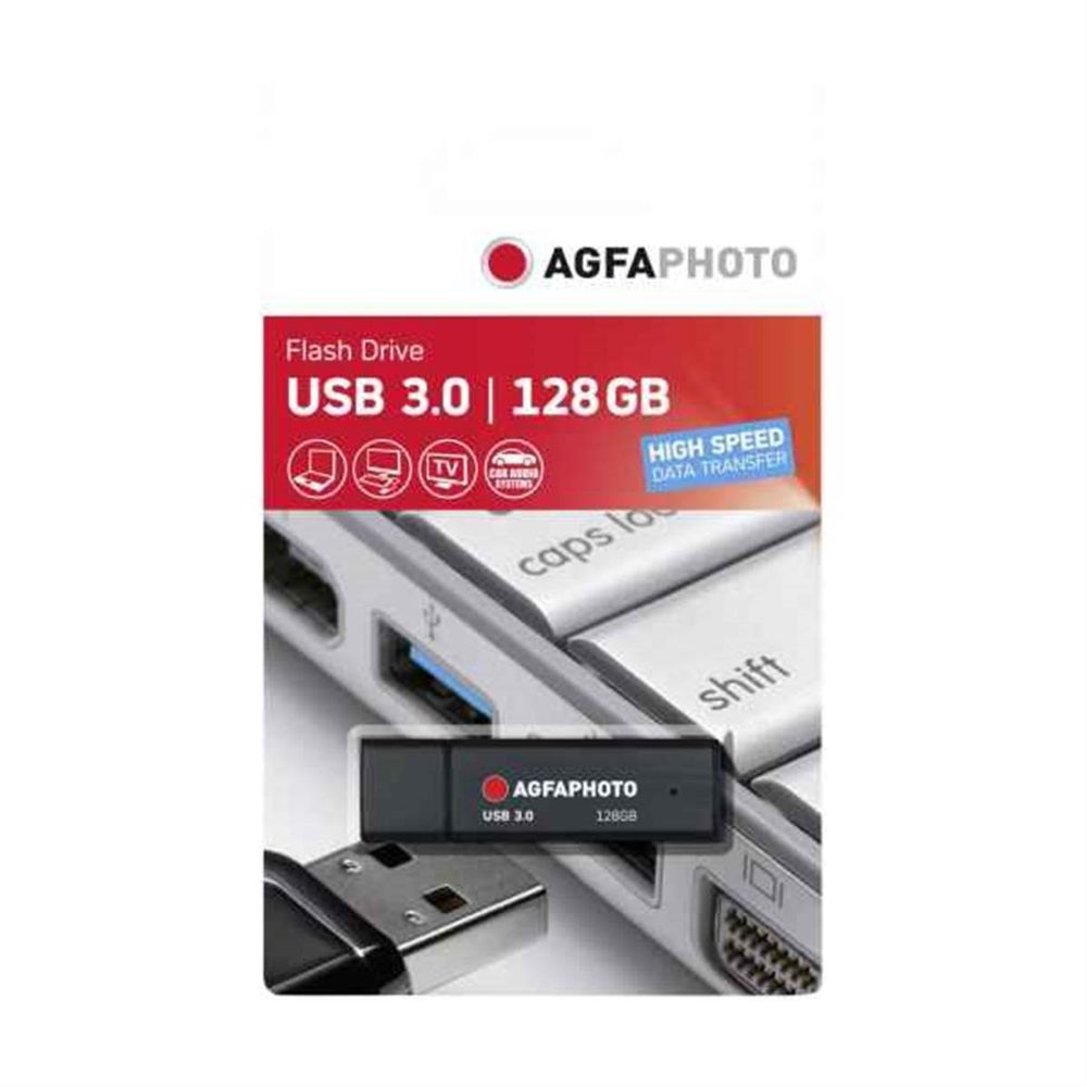 Agfa - AGFA Clé USB3.0 128Go Noir - Clés USB