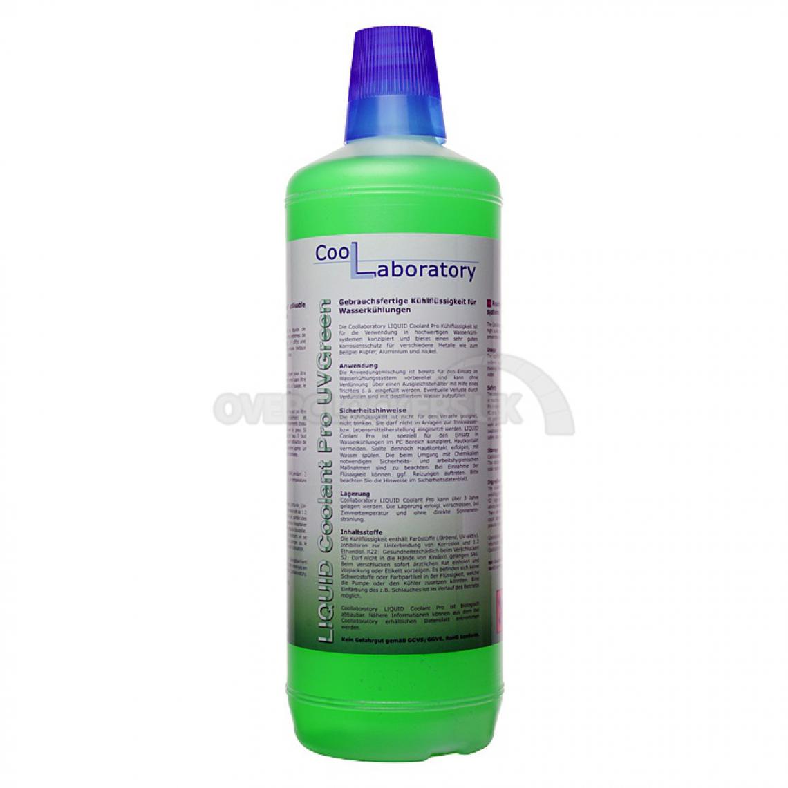 Coollaboratory - Liquide de refroidissement Pro UVGreen - 1 litre - Ventirad carte graphique