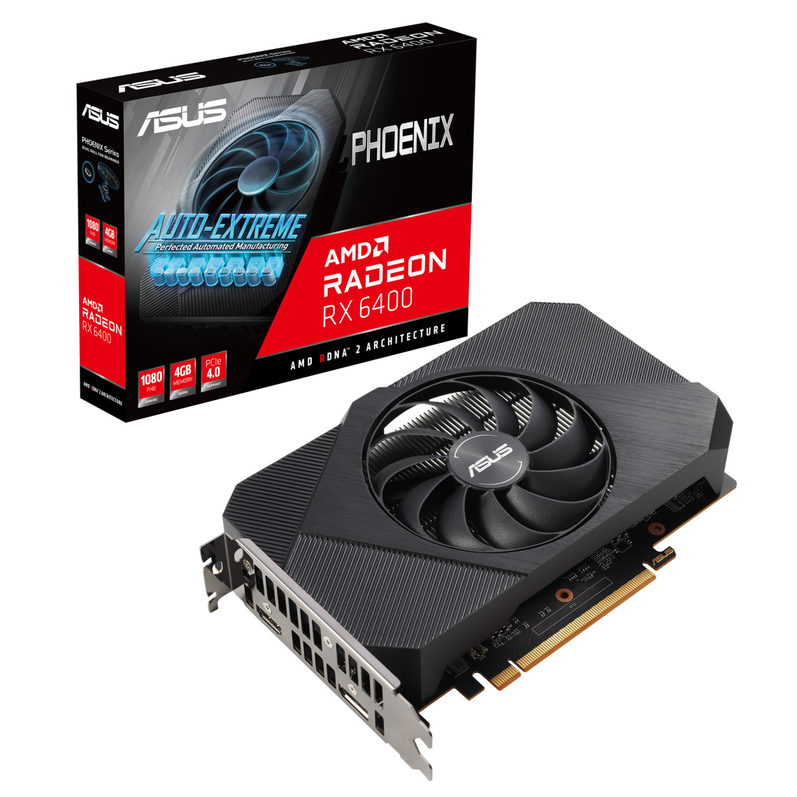 Asus - Phoenix Radeon™ RX 6400 4GB GDDR6 - Carte Graphique AMD
