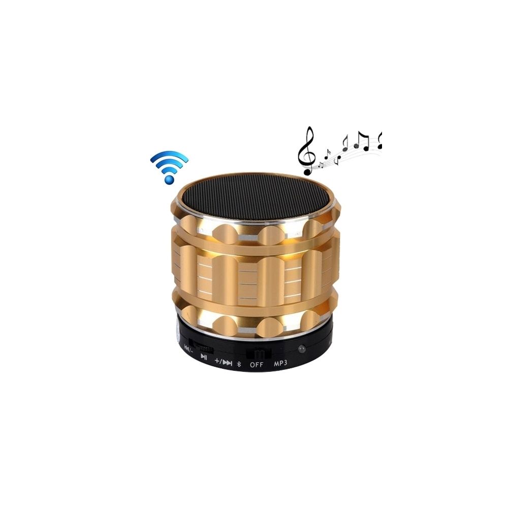 Wewoo - Enceinte Bluetooth d'intérieur or Métal mobile stéréo haut-parleur portable avec fonction d'appel mains-libres - Enceintes Hifi
