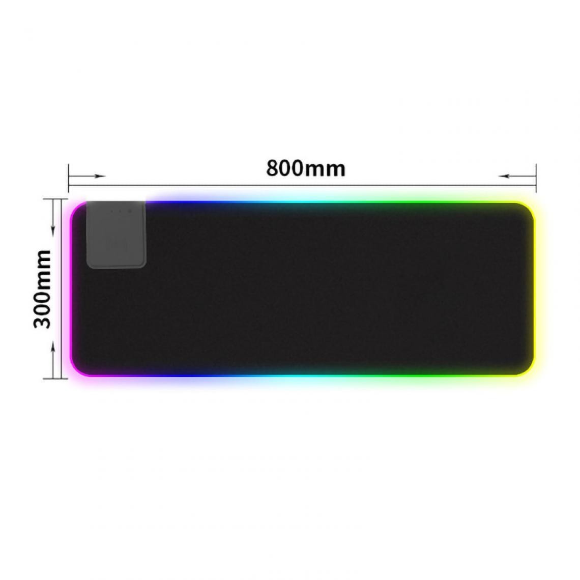 Generic - Tapis de souris de chargement sans fil RGB E-sports Game Pad de clavier lumineux - Tapis de souris
