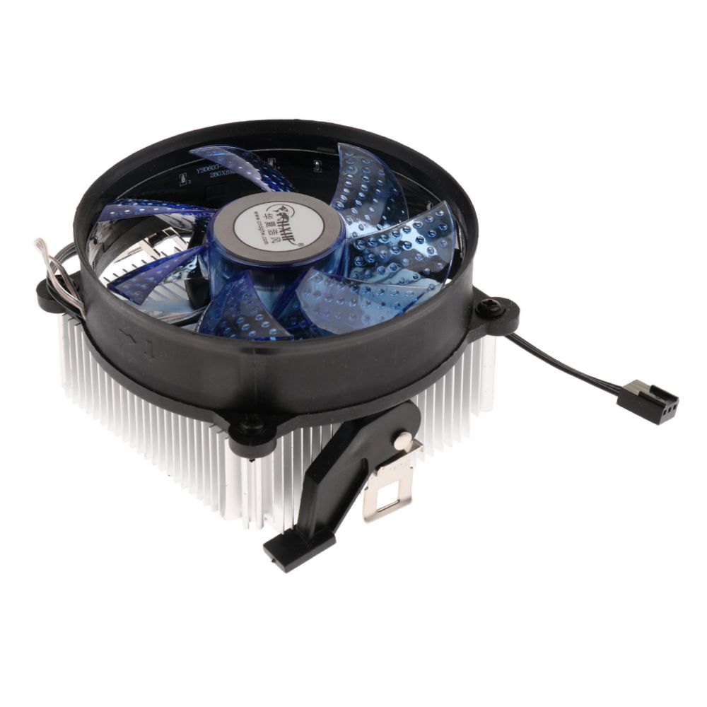 marque generique - en aluminium 2000 tr / min ordinateur cpu refroidisseur 9 cm radiateur ventilateur pour amd bleu - Grille ventilateur PC