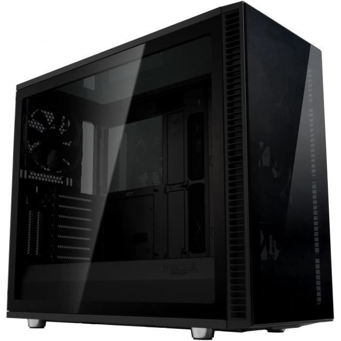 Fractal Design - FRACTAL DESIGN BOITIER PC Define S2 - Vision Blackout - Noir - Verre trempé - Format ATX (FD-CA-DEF-S2V-BKO-TGD) - Boitier PC