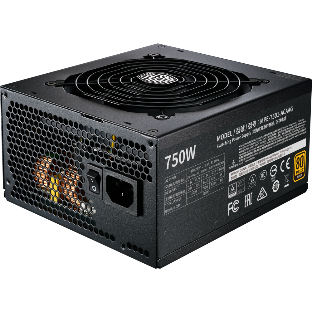 Cooler Master - MWE Gold 750W - 80+ - Alimentation modulaire