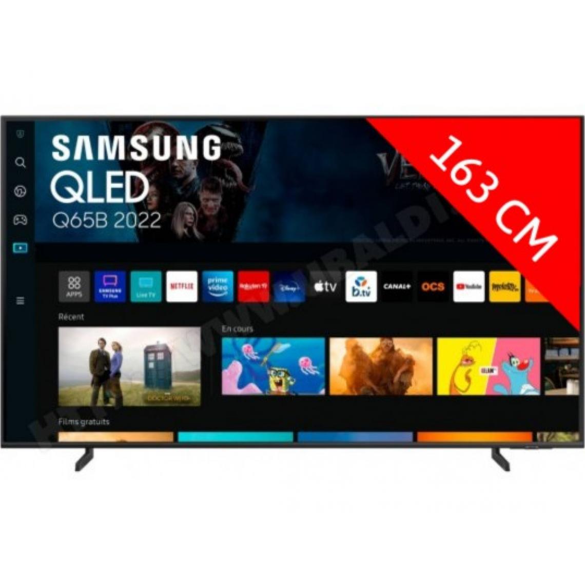 Samsung - TV QLED 4K 163 cm QE65Q65B 2022 - TV 56'' à 65''