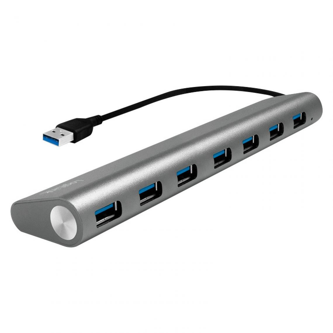 Logilink - LogiLink Hub USB 3.0, 7 ports, boîtier en aluminium, gris () - Hub