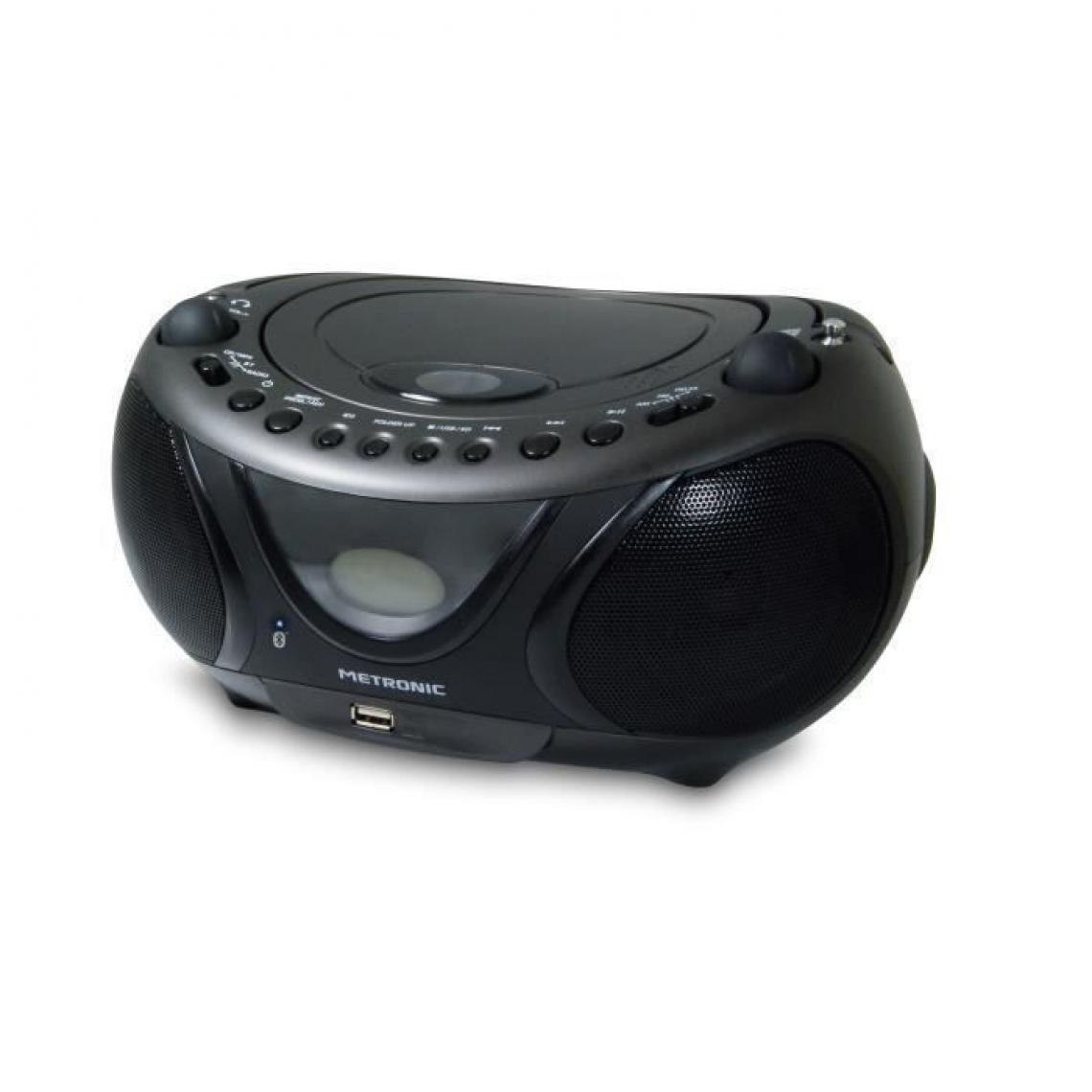 Metronic - METRONIC Boombox 477135 Radio mp3 Bluetooth - Noir - Radio
