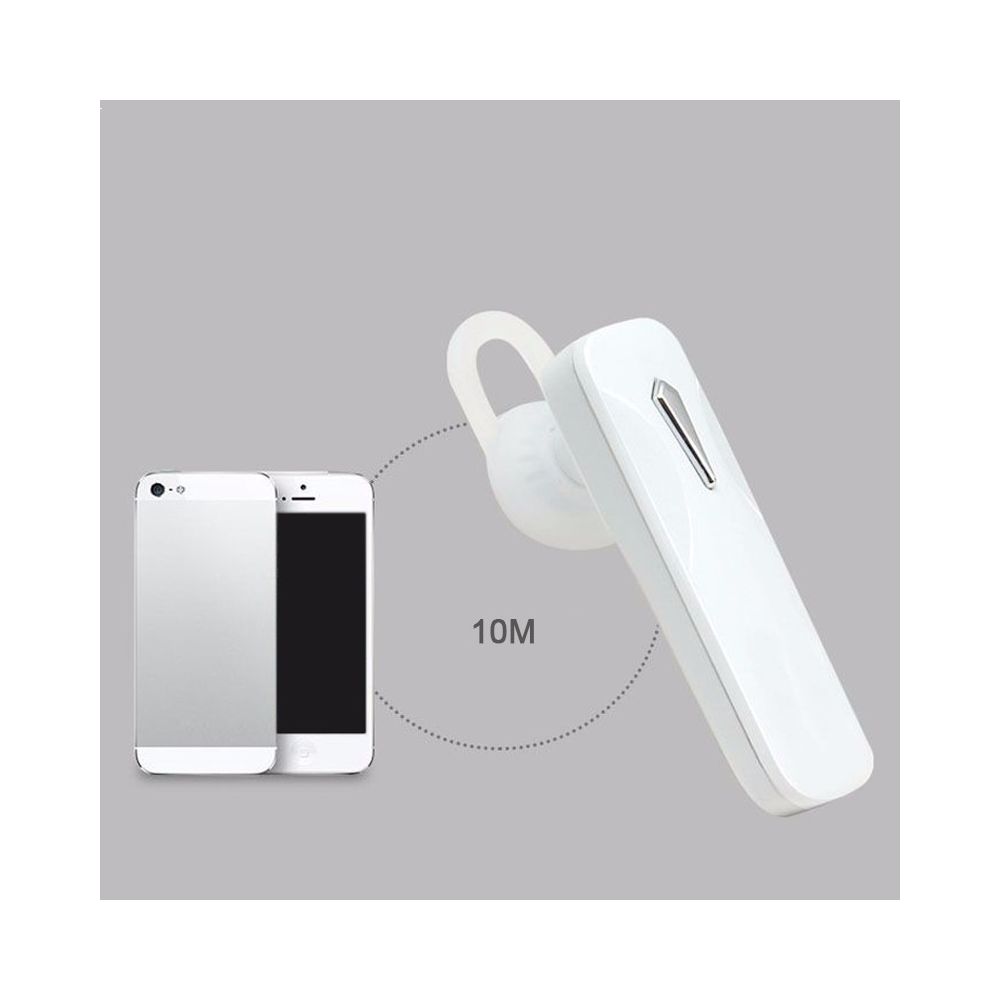 Wewoo - Stéréo Bluetooth Headset V4.1 casque sans fil mains libres pour Xiaomi Samsung (blanc) - Ecouteurs intra-auriculaires