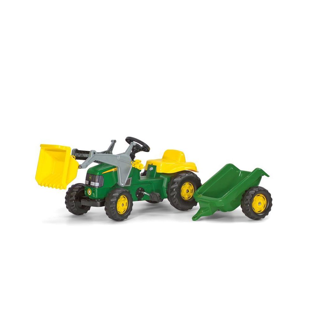 Rolly Toys - Rolly Toys 023110 rollyKid John Deere pell Lader avec remorque - Véhicule à pédales