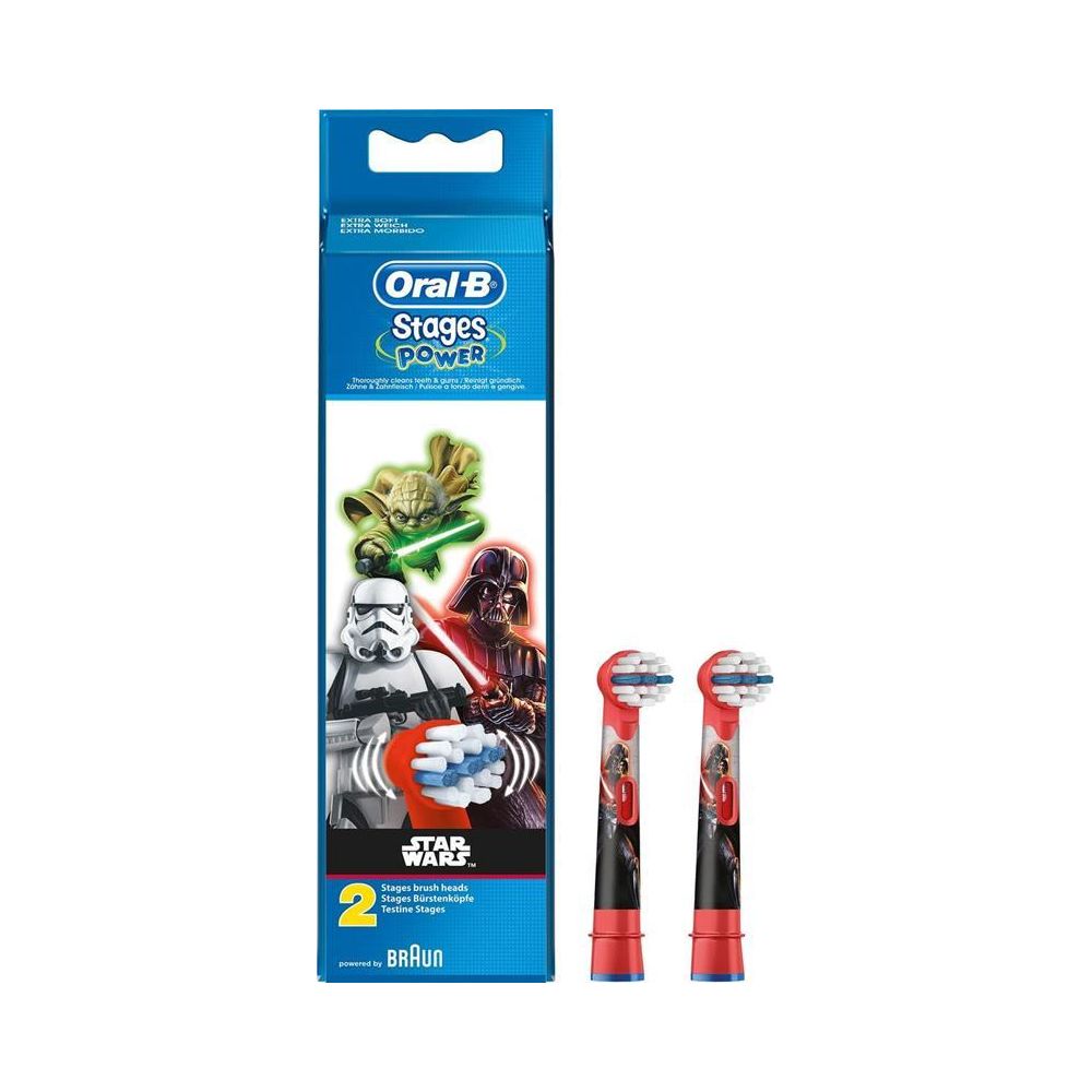 Oral-B - Oral-B Brossettes de rechange pour brosse à dents électrique Star Wars - pack de 2 - Kits interdentaires