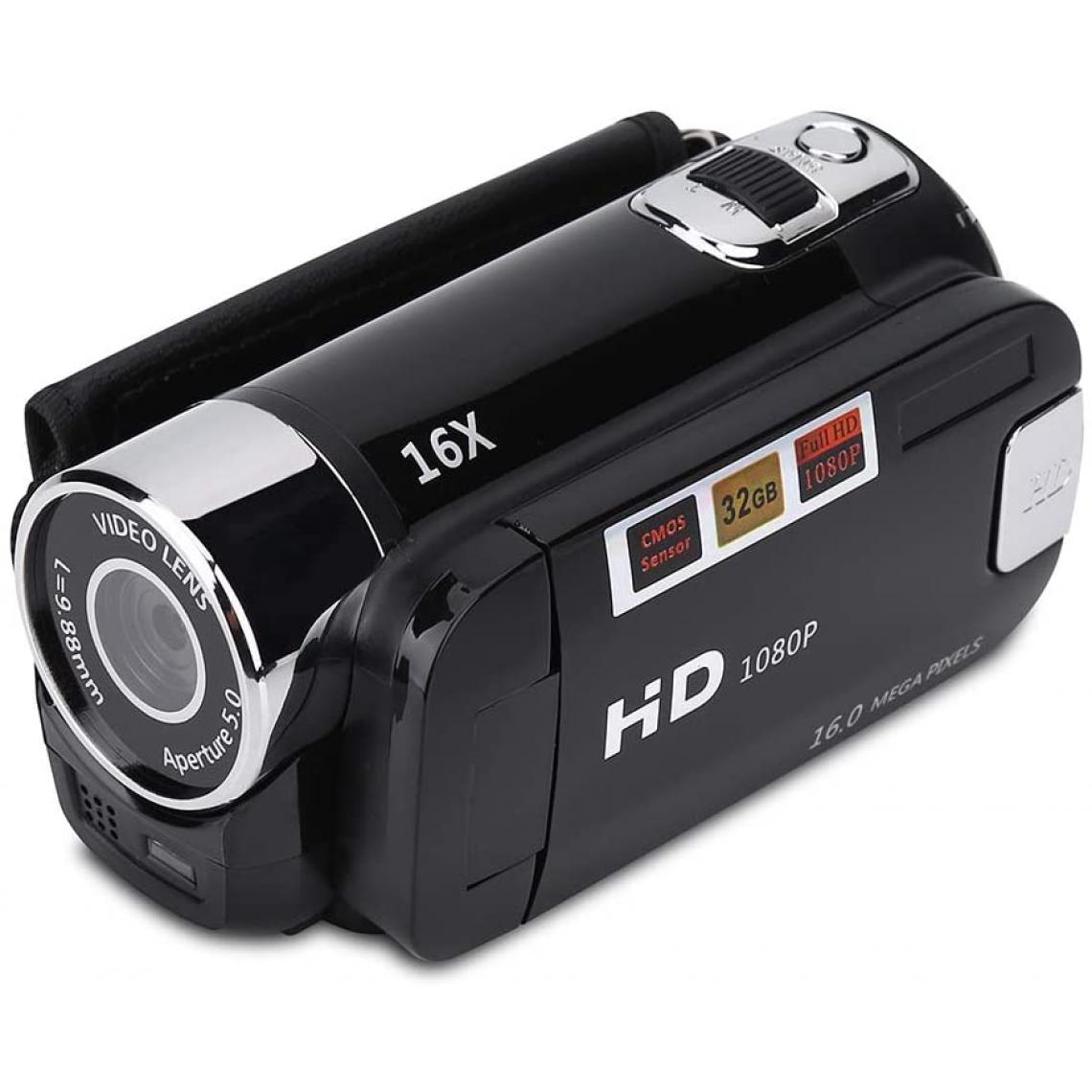 Vendos85 - Caméscope numérique Full HD de 2,7 pouces 1280 x 960 noir + 1 micro SD 16 go - Accessoires caméra