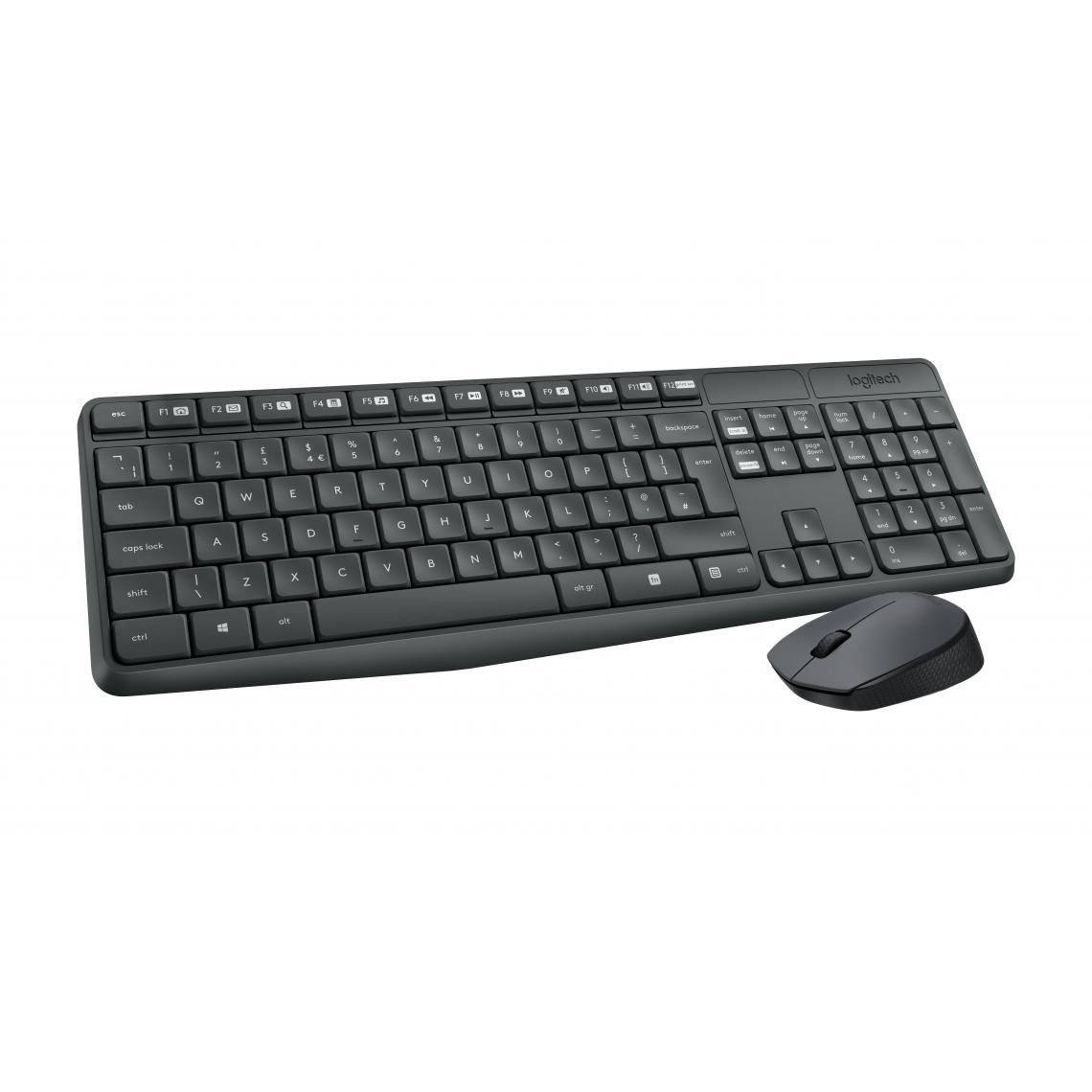 Logitech - MK235 Wireless Keyboard&Mouse MK235 Wireless Keyboard&Mouse GREY US INT - Clavier