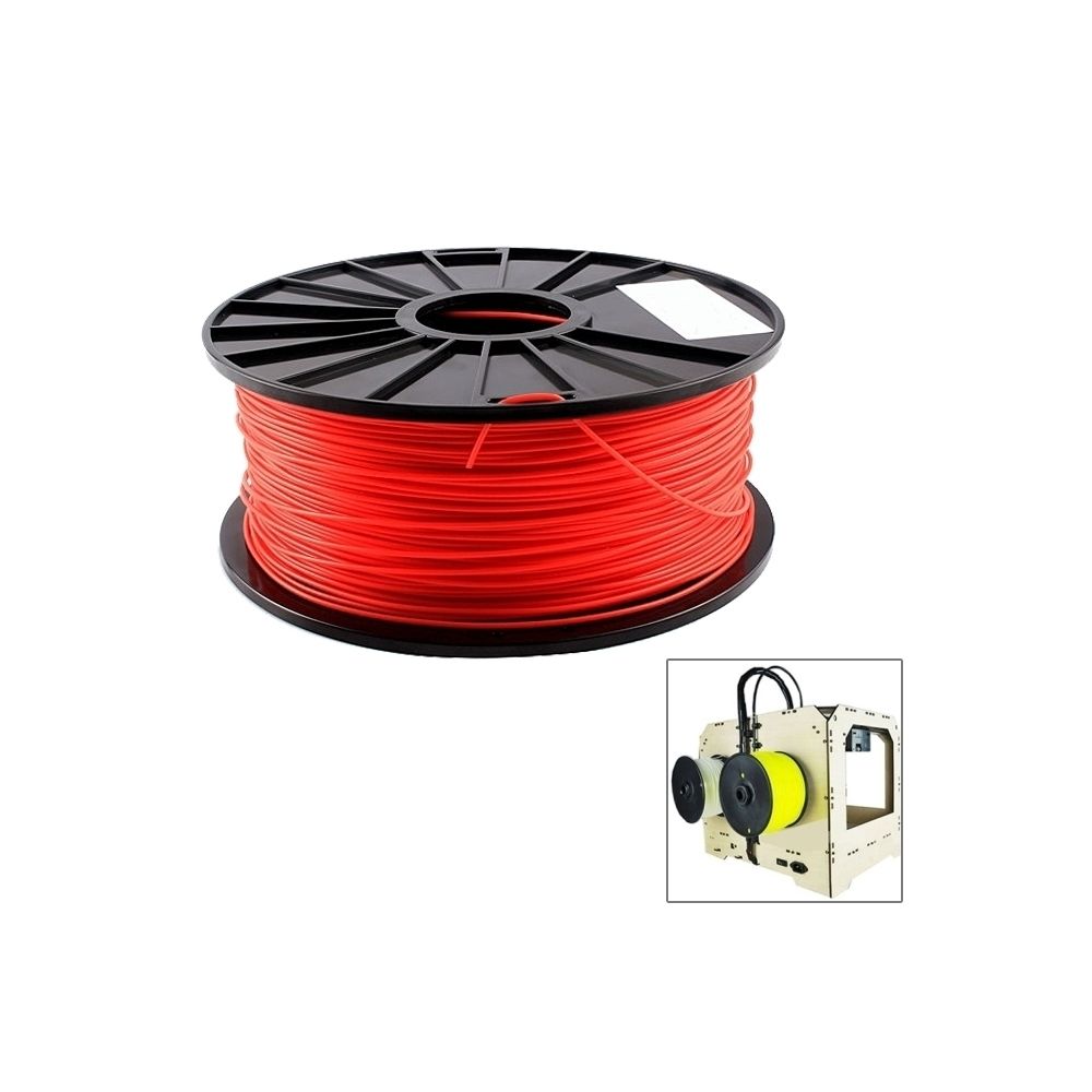 Wewoo - Filaments d'imprimante 3D fluorescents de rouge PLA 1,75 millimètres, environ 345m - Imprimante 3D