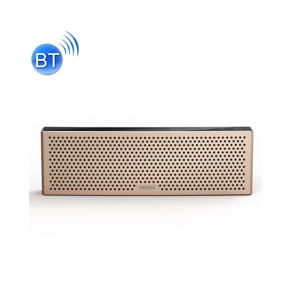 Wewoo - Mini enceinte Bluetooth or Haut-parleur Métal de lecture musicale portable, HD intégré, prise en charge des appels mains libres, carte TF et AUX, distance Bluetooth: 10 m - Enceintes Hifi