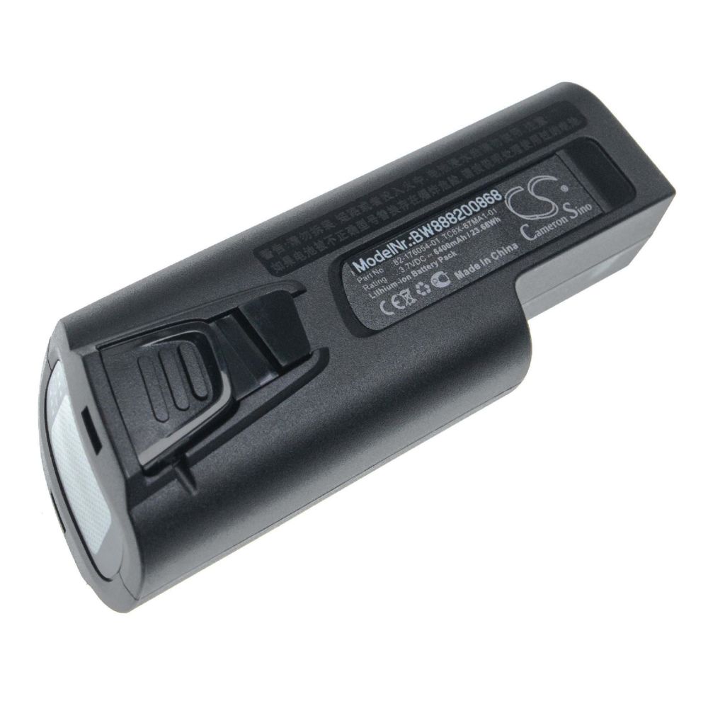 Vhbw - vhbw batterie compatible avec Zebra TC800, TC8000 scanner de code-barres POS (6400mAh, 3.7V, Li-Ion) - Caméras Sportives