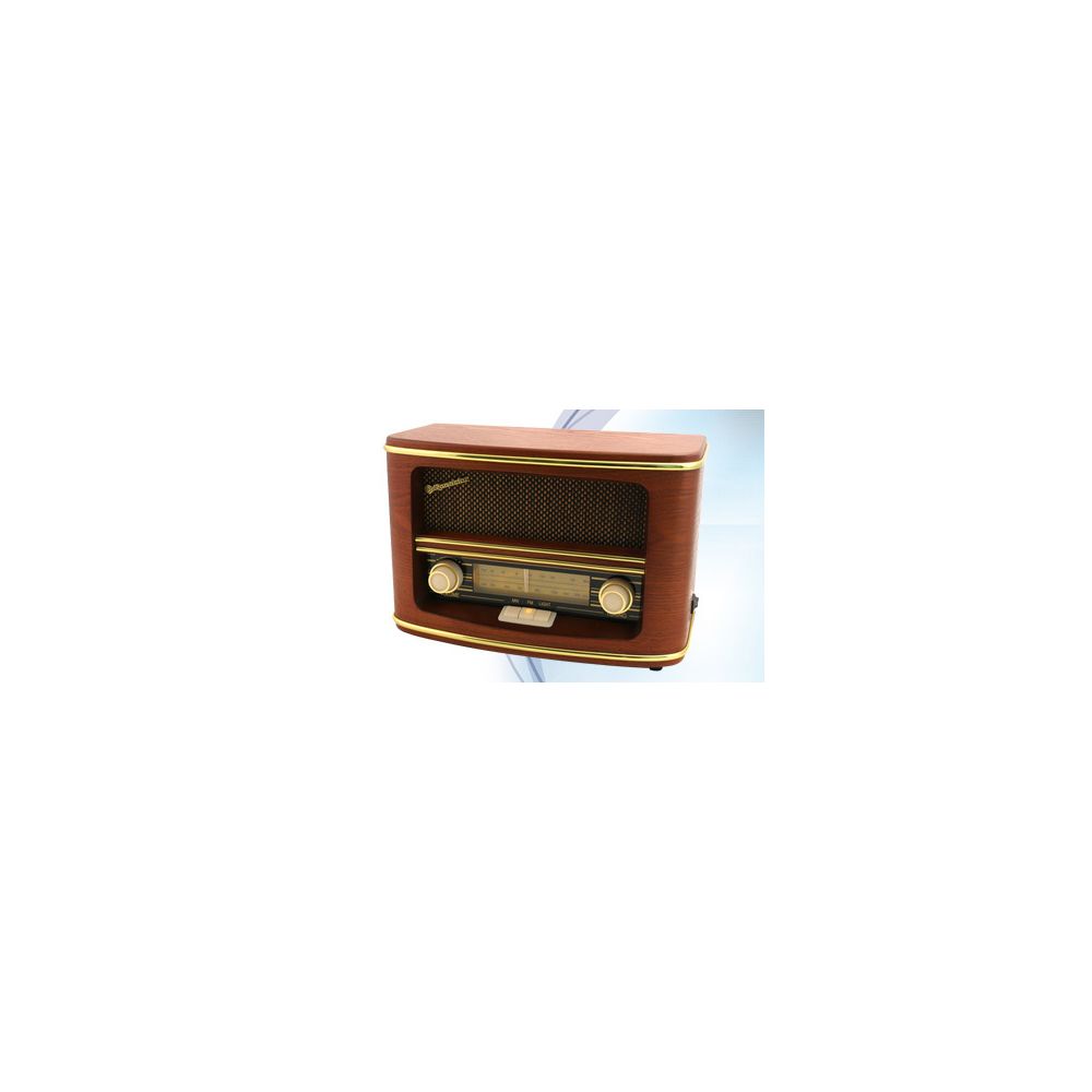 Roadstar - Radio de table AM / FM vintage marron - Platine