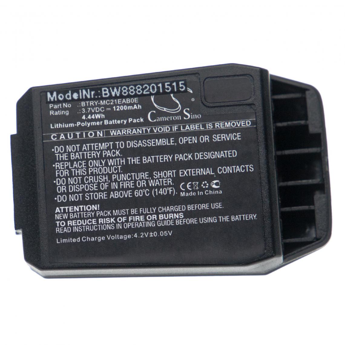 Vhbw - vhbw batterie remplace Motorola 82-105612-01, BTRY-MC21EAB0E pour scanner portable handheld (1200mAh, 3,7V, Li-Polymère) - Caméras Sportives