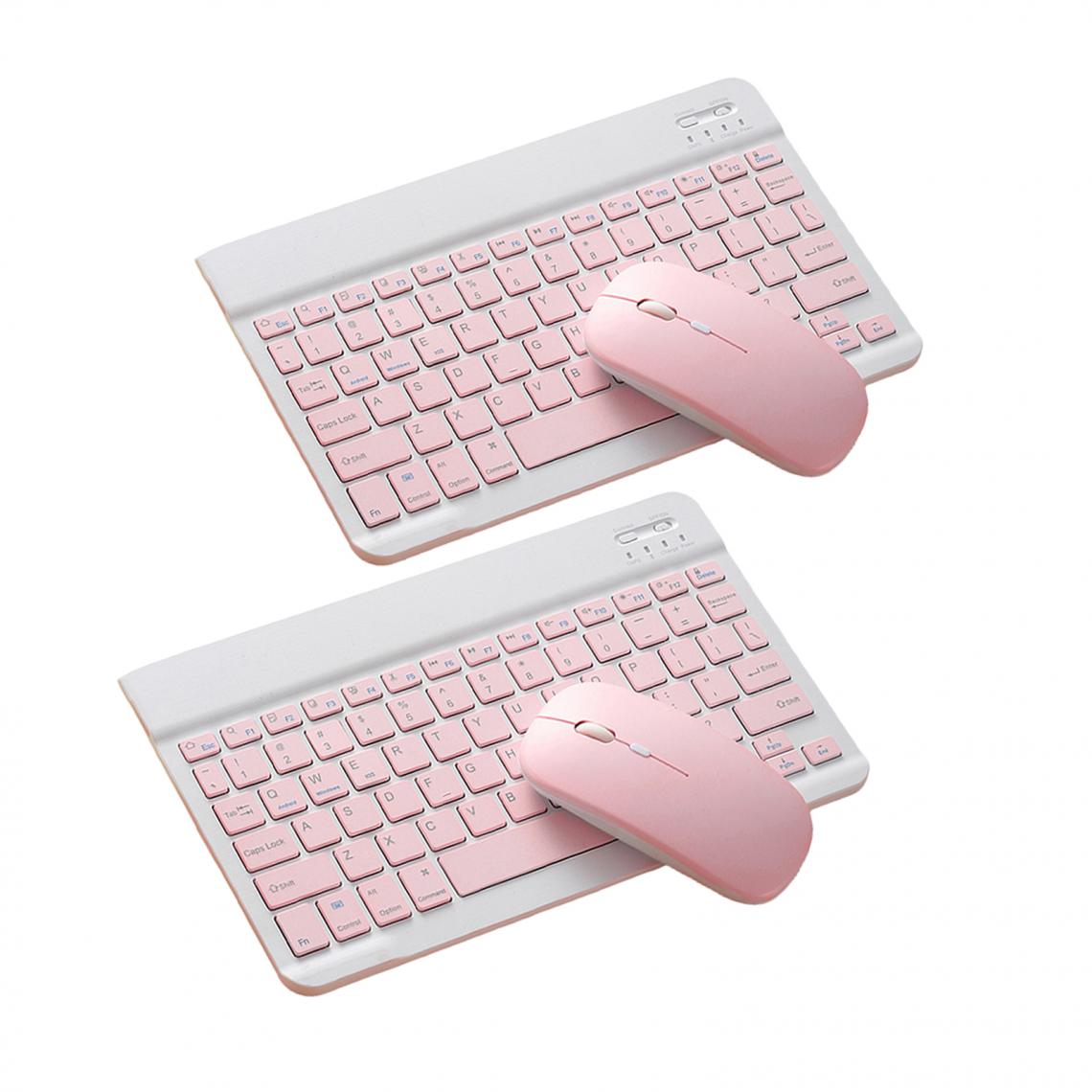 marque generique - 2Sets 10 "Bluetooth Keyboard Mouse Comb Set For Laptop - Clavier